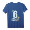 Kinder 6. Geburtstag Polizei T-Shirt - Süßes Geburtstagsgeschenk für Jungen und Mädchen, Polizei, Hund & Auto Motive