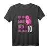 Ich bin wild, frech und endlich 10 - Lustiges Geburtstags T-Shirt für Mädchen zum 10. Geburtstag mit rosa Vogel