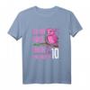 Ich bin wild, frech und endlich 10 - Lustiges Geburtstags T-Shirt für Mädchen zum 10. Geburtstag mit rosa Vogel