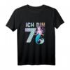 Süßes Meerjungfrau T-Shirt für 7-Jährige Mädchen – Perfektes Geburtstagsgeschenk & Party-Outfit für kleine Nixen