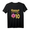 Süßer Donut 10 Jahre Alt Mädchen Geburtstag T-Shirt - Lustiges Party Outfit & Geschenkidee für Mädchen zum Geburtstag