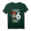 Kinder Achtung ich bin 6 Jahre alt Geburtstag Junge Pirat Party T-Shirt - Lustiges Geschenk für den 6. Geburtstag und Piratenliebhaber