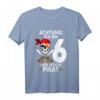 Kinder Achtung ich bin 6 Jahre alt Geburtstag Junge Pirat Party T-Shirt - Lustiges Geschenk für den 6. Geburtstag und Piratenliebhaber