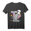 Kinder 2 Jahre alt T-Shirt mit süßem Elefanten - Perfekt für den zweiten Geburtstag, die Geburtstagsparty und als Geschenk