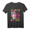 Kinder 2. Geburtstag Einhorn Mädchen T-Shirt - Süßes Geburtstagsgeschenk für 2-Jährige, geeignet für Mädchen und Kinder