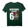 Kinder 6 Jahre alt Geburtstag Junge Pirat Party T-Shirt - Lustiges Geschenk für den besonderen Tag