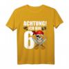 Kinder 6 Jahre alt Geburtstag Junge Pirat Party T-Shirt - Lustiges Geschenk für den besonderen Tag