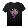 Kinder 3. Geburtstag Mädchen Einhorn T-Shirt - Perfektes Geschenk für den 3. Geburtstag, Niedliches Design für kleine Geburtstagsfeiern