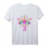Kinder 3. Geburtstag Mädchen Einhorn T-Shirt - Perfektes Geschenk für den 3. Geburtstag, Niedliches Design für kleine Geburtstagsfeiern