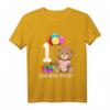 Kinder 1. Geburtstag Teddybär T-Shirt – Süßes Geschenk zum ersten Geburtstag für Jungen und Mädchen