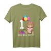 Kinder 1. Geburtstag Teddybär T-Shirt – Süßes Geschenk zum ersten Geburtstag für Jungen und Mädchen