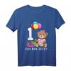 Kinder 1. Geburtstag Teddybär T-Shirt – Süßes Geschenk zum ersten Geburtstag für Jungen und Mädchen