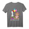Kinder 1. Geburtstag Teddybär T-Shirt – Süßes Geschenk zum ersten Geburtstag für Jungen und Mädchen