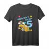 Kinder 5 Jahre alt Geburtstag Junge Bagger Party Motiv T-Shirt – Perfektes Geschenk & Partydekoration für den Kindergeburtstag