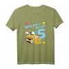 Kinder 5 Jahre alt Geburtstag Junge Bagger Party Motiv T-Shirt – Perfektes Geschenk & Partydekoration für den Kindergeburtstag