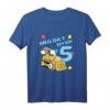 Kinder 5 Jahre alt Geburtstag Junge Bagger Party Motiv T-Shirt – Perfektes Geschenk & Partydekoration für den Kindergeburtstag