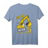 Kinder Bagger Geburtstagsshirt für 5 Jahre Jungen - Baufahrzeug Geburtstag T-Shirt als Geschenk & Deko für den Kindergeburtstag