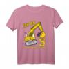 Kinder Bagger Geburtstagsshirt für 5 Jahre Jungen - Baufahrzeug Geburtstag T-Shirt als Geschenk & Deko für den Kindergeburtstag