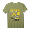 Kinder 2 Jahre alter Bagger T-Shirt - Lustiges Geburtstagsgeschenk für Zweijährige Jungen und Mädchen
