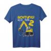 Kinder 2 Jahre alter Bagger T-Shirt - Lustiges Geburtstagsgeschenk für Zweijährige Jungen und Mädchen
