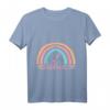 Süßes Regenbogen Mädchen T-Shirt zum 7. Geburtstag - Niedliches Outfit & Geschenkidee für Mädchen an ihrem besonderen Tag