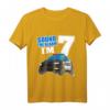 Kinder Polizei T-Shirt zum 7. Geburtstag - Polizeiwagen Geschenk für Jungen, Niedliches Einsatzfahrzeug Shirt für Kinder