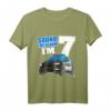 Kinder Polizei T-Shirt zum 7. Geburtstag - Polizeiwagen Geschenk für Jungen, Niedliches Einsatzfahrzeug Shirt für Kinder
