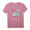9. Geburtstag Mädchen T-Shirt – Lustiges Design für 9-jährige Tochter als einzigartiges Geburtstagsgeschenk