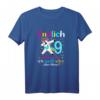 9. Geburtstag Mädchen T-Shirt – Lustiges Design für 9-jährige Tochter als einzigartiges Geburtstagsgeschenk