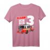 Kinder Feuerwehrauto 3. Geburtstag Jungen Feuerwehrmann T-Shirt – Originelles Geschenk zum dritten Geburtstag für Kleinkinder