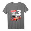 Kinder Feuerwehrauto 3. Geburtstag Jungen Feuerwehrmann T-Shirt – Originelles Geschenk zum dritten Geburtstag für Kleinkinder