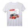 Kinder Feuerwehrauto 3. Geburtstag Jungen Feuerwehrmann T-Shirt – Originelles Geschenk zum dritten Geburtstag für Kleinkinder