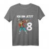 Kinder 8. Geburtstag Dabbing Pirat T-Shirt – Süßes Geschenk für Jungen und Mädchen zum 8. Geburtstag