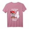 Kinder Achtung ich bin 4 Jahre alt Geburtstag Junge Pirat Party T-Shirt - Lustiges Geburtstagsgeschenk für kleine Piraten
