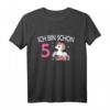 Kinder Mädchen Einhorn T-Shirt - Ich bin 5 Jahre alt, Perfekt für den 5. Geburtstag und Einhorn-Fans