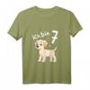 Kinder 7. Geburtstag T-Shirt mit Hund - Lustiges Labrador Design für Mädchen und Jungen zum 7. Geburtstag