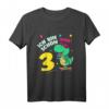 Kinder 3 Jahre alt Geburtstag Junge Dinosaurier Dino Party Motiv T-Shirt - Lustiges Geschenk & Party Outfit für den 3. Geburtstag