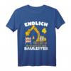 Kinder 4. Geburtstag Bagger Bauleiter T-Shirt – Lustiges Geburtstagsgeschenk für kleine Bauleiter, Mädchen und Jungen, inklusive Partydeko