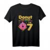 Süßes Donut T-Shirt für 7-jährige Mädchen – Perfektes Geburtstagsparty-Outfit & Geschenkidee
