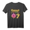 Süßes Donut T-Shirt für 7-jährige Mädchen – Perfektes Geburtstagsparty-Outfit & Geschenkidee
