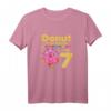 Süßes Donut T-Shirt für 7-jährige Mädchen – Perfektes Geburtstagsparty-Outfit & Geschenkidee