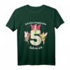 Kinder Mädchen Magische Feen Geburtstag T-Shirt mit großer Zahl 5 - Perfekt für 5. Geburtstag, Prinzessinnen & Fabelwesen Fans