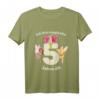Kinder Mädchen Magische Feen Geburtstag T-Shirt mit großer Zahl 5 - Perfekt für 5. Geburtstag, Prinzessinnen & Fabelwesen Fans