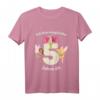 Kinder Mädchen Magische Feen Geburtstag T-Shirt mit großer Zahl 5 - Perfekt für 5. Geburtstag, Prinzessinnen & Fabelwesen Fans