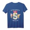 Kinder Mädchen Magische Feen Geburtstag T-Shirt mit großer Zahl 5 - Perfekt für 5. Geburtstag, Prinzessinnen & Fabelwesen Fans