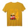 Kinder 4. Geburtstag T-Shirt - Lustiges Zug Motiv für Jungen und Mädchen zum Geburtstag, Party & Kindergarten