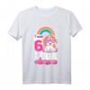 Süßes Einhorn T-Shirt für 6-Jährige Mädchen - Perfekt zum Geburtstag, Party und als Geschenk für Einhorn- und Pferdeliebhaber