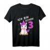 Kinder Einhorn 3. Geburtstag Shirt – Geschenkidee für Mädchen und Jungen zum dritten Geburtstag
