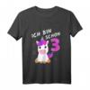 Kinder Einhorn 3. Geburtstag Shirt – Geschenkidee für Mädchen und Jungen zum dritten Geburtstag
