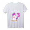 Kinder Einhorn 3. Geburtstag Shirt – Geschenkidee für Mädchen und Jungen zum dritten Geburtstag